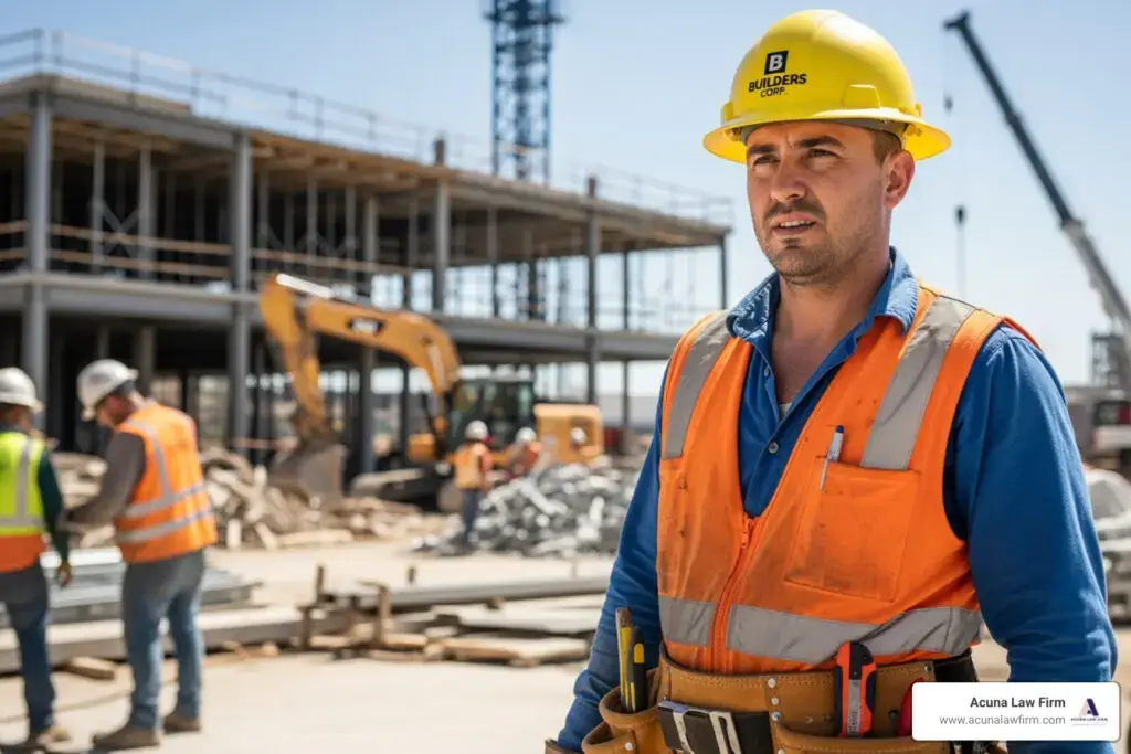 what to do after a construction accident at work
